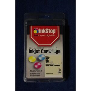 InkStop Replacement HP 58 Tri-Color Photo Ink Cartridge C6658AN Sealed Exp. 7/22